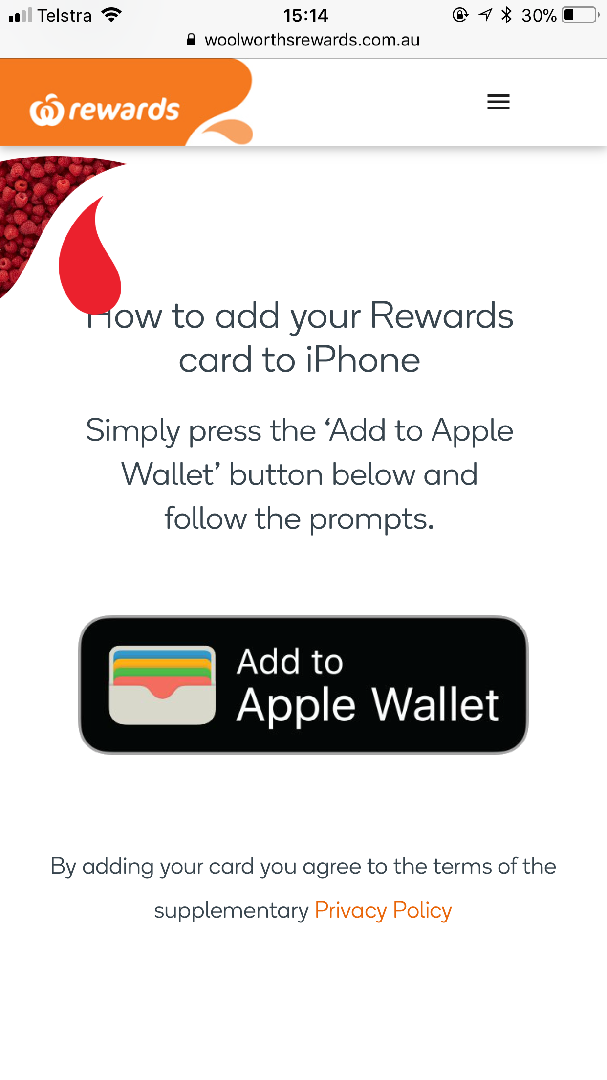 Woolworths Rewards Comes To The Iphone With Apple Wallet Support Tap Down Under